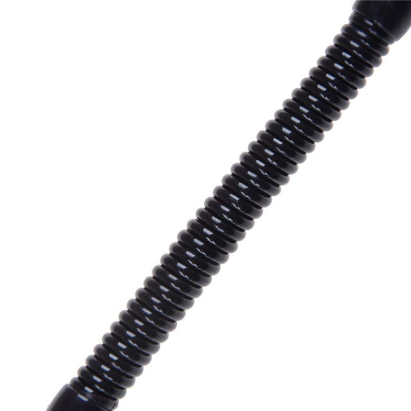 Funny live 10 Pcs Spring Rope Keychains Black Spring Stretchy Coil Cord Strap Keychain Cellphone Snap Hook Cord Retractable Key Ring with Metal Lobster Clasp (Black) - Image 4
